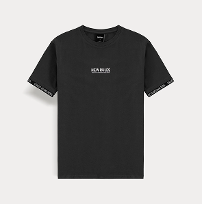 T-SHIRT WITH TAPE DETAILS